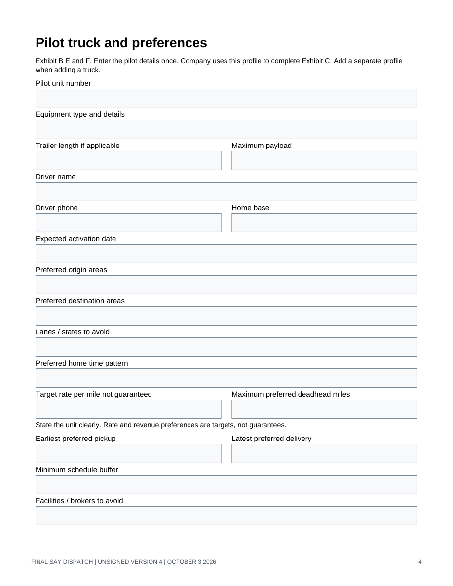 Original generic v4 agreement layout, page 4 of 15